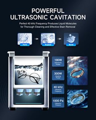 CREWORKS 6L Ultrasonic Cleaner Stainless Steel Industry Heated Heater w/Timer