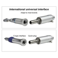 VVDental High/Low Speed Handpiece Kit E-generator LED Turbine 2/4Holes