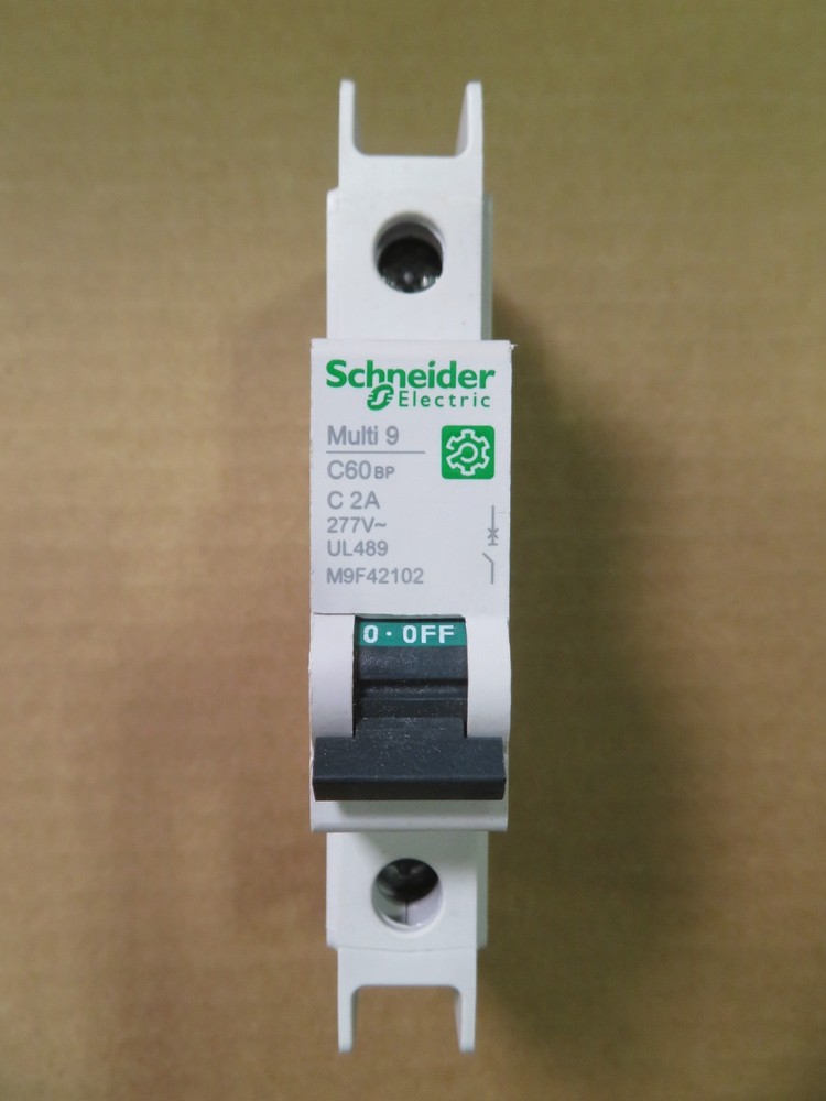 M9F42102 Circuit breaker Multi 9 C60BP 1 Pole 2A Schneider electric, Used