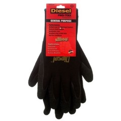 4 Pair Diesel Protection Pro-Tekk General Purpose Safety Glove (Small-2X-Large)