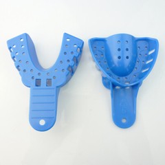 Easyinsmile Dental S/M/L/XL Perforated Plastic Impression Trays Upper/Lower 12Pc