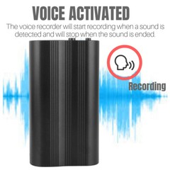 500Hr 16GB Spy Digital Voice Activated Recorder Mini Audio Magnetic MP3 Player