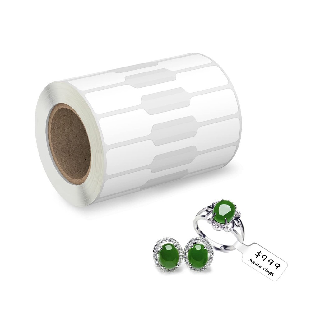 500Pcs Jewelry Tags Roll Price Identify Jewelry Price Tags Stickers Labels Ring.