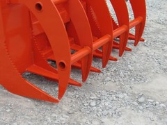 60″ Brush Root Rake Clam Grapple Attachment Fits Skid Steer Tractor Quick Attach