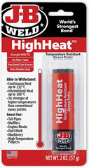 J-B Weld 8297 Highheat 500 Degree Epoxy Putty Stick – 2 Oz. , Grey