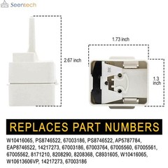 W10613606 Refrigerator Compressor Start Relay and Capacitor by As Picture