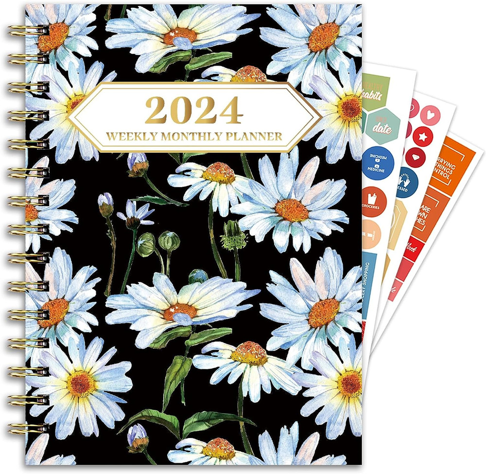 2024 Planner, 12-Month Weekly Monthly Planner from JAN.2024 to DEC.2024, 8.4″ X
