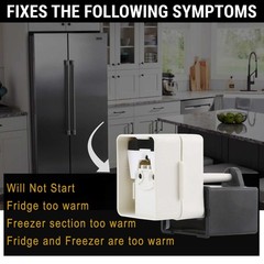 W10613606 Refrigerator Compressor Start Relay and Capacitor by As Picture
