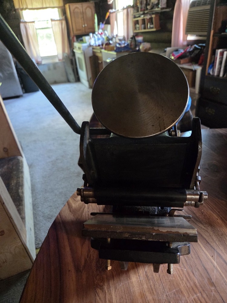 Tabletop Metal Letter Press Printing Press w/ Ink Rollers, Tabletop Letterpress