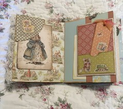 Handmade Keepsake Journal 14 double sided pages, “Whimsical Animals”