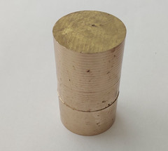 Bronze rod 1.382″ (35.1MM) diameter, 2.382″ (60.5mm) length