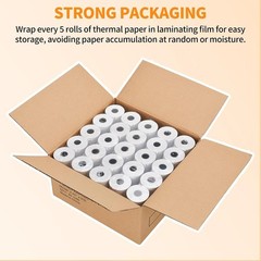 2 1/4” x 85′ Thermal Receipt Paper 50 Rolls, POS Paper Cash Register Paper R…