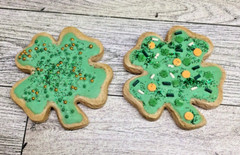 Faux Fake St. Patrick’s Day SHAMROCK Clover Cookies Tiered Tier Tray Decor