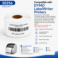 10 Rolls For DYMO LW 400 450 30256 Direct Thermal Labels,2.31″x4″ (59mm*104mm)