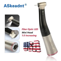 1:5 ratio Dental Fiber Optic LED Contra Angle Handpiece Inner 4 Spray /Rotor ne