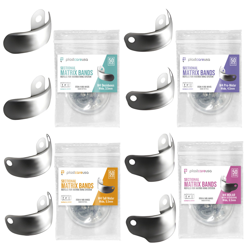 Dental Metal Matrices Sectional Molar Matrix Refill Soft Band (Choose Size/Qty)