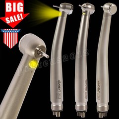 Dental Fiber Optic E-generator LED High Speed Handpiece Turbine 4 HOLE