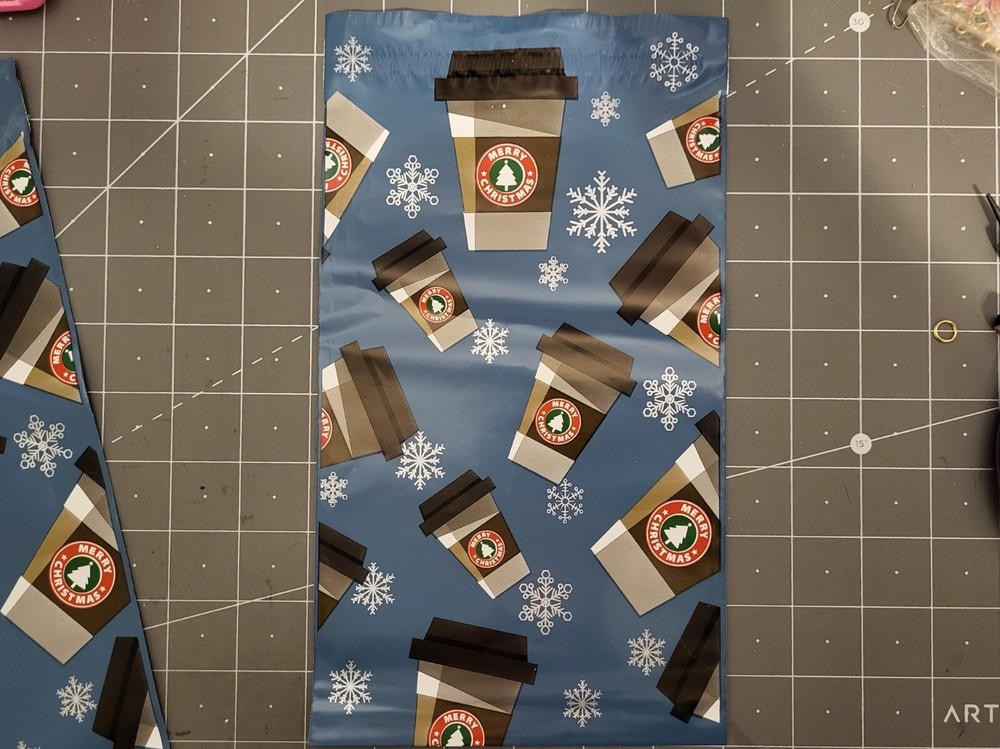 100 6×9 Mocha Peppermint Poly Mailer Bags Fast Shipping