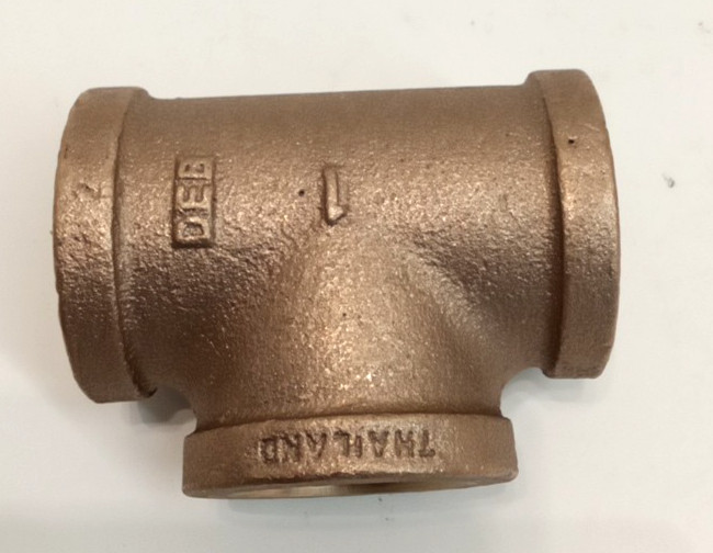 Lansdale Valve 400-100-01072 1″ FNPT Bronze Threaded Tee Class 125 Lead Free