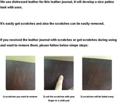 Timeless Genuine Leather Notebook – Perfect Gift for Writers & Travelers, 5×7 in
