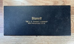 VTG Starrett Micrometer 1” 436 2” Made in the USA the L S Starrett Co. Case