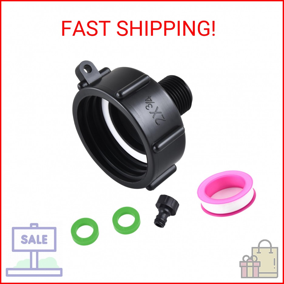 Ceaeso 275-330 IBC Tote Hose Adapter, Food Grade IBC Drain Adapter,Water Hose Ma