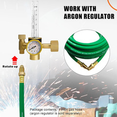 50FT Argon Gas Hose, Inert Gas Welding Hoses for MIG/TIG Welding Regulator, Argo