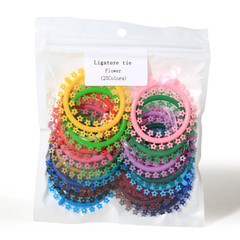 1000Pcs Dental Ortho Cartoon Ligature Ties Flower/Cat/Mouse Elastic Bands Braces