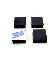 1/2″ Square Stick on Feet 3/16″ Thick Non Slip Pads 3M Rubber Bumpers Pack of 24