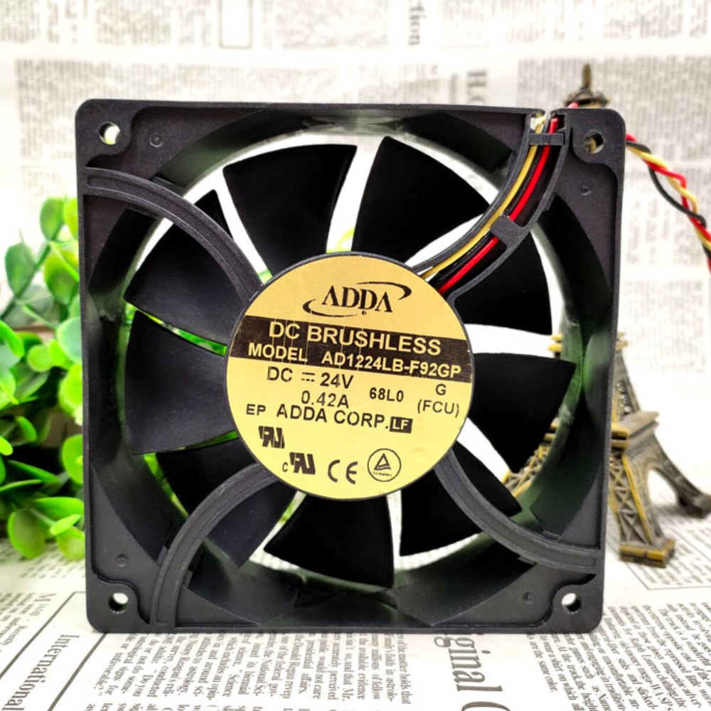 ADDA AD1224LB-F92GP 24V 0.42A 12cm 12038 Chassis Industrial Cooling Fan