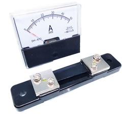 US Stock Analog Panel AMP Current Ammeter Meter Gauge DH-670 0-50A DC & Shunt