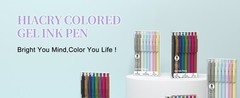 HIACRY 8 Pack Colorful Gel Ink Pens，Quick-Dry 0.7mm Fine Point Fidget Pens for