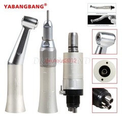 NSK Style Dental Low Speed Handpiece Straight Contra Angle Air Motor Kit 2/4Hole