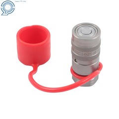 1/4 Inch Flat Face Hydraulic QD Female Coupler 1/4″ NPT No Air Inclusion