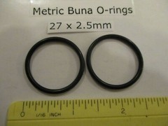 27mm ID x 32mm OD x 2.5mm thick O-ring. Buna-70. Quan 2.