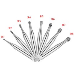 5pcs Dental Round Carbide Bur RA 1# -RA 8# for Slow Speed Latch Type Handpiece