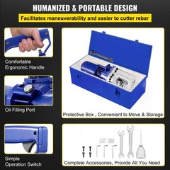RC-25mm 1700W 1″ 8# Electric Hydraulic Rebar Cutter Piston Ergonomic Radius