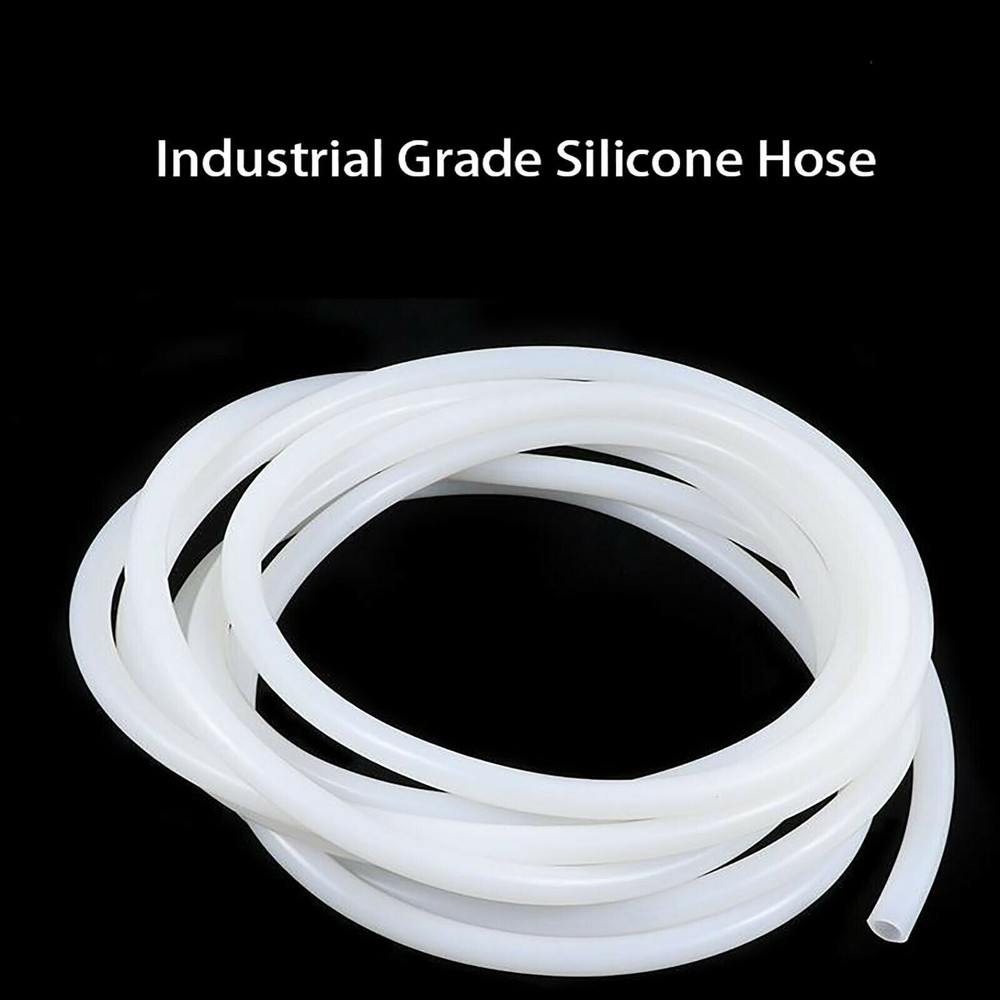 Silicone Tube Hose White Food Grade High Temp Flexible 2-38mm ID x 4-44mm OD