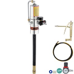 VEVOR Grease Pump Air Operated Grease Pump 0.6-0.8Mpa 13 ft Hose & Grease Gun