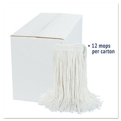 Boardwalk 2024RCT No. 24 Rayon Cut-End Wet Mop Head – White (12/Carton) New