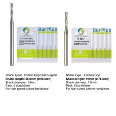 Wave Dental Surgical Bur Round Long 25mm Carbide Bur Friction Grip FG High Speed