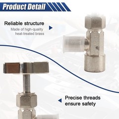 R134a Self-Sealing Can Tap, Refrigerant Opener with Tank Adapter