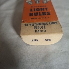 Westinghouse No. 41 Radio Miniature Lamps Light Single Bulbs