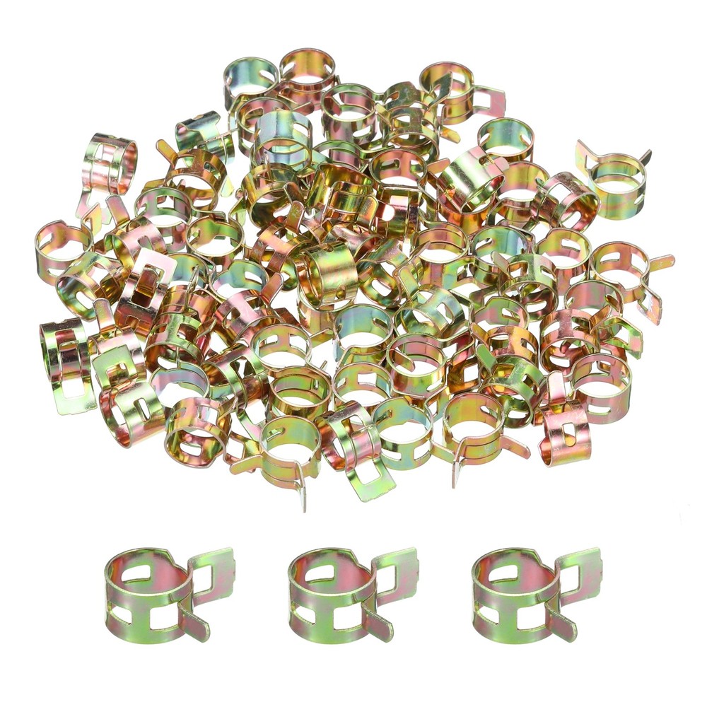 ID 11mm 7/16inch Fuel Line Hose Clips,Pipe Clamps,Spring Hose Clamp,70PCS