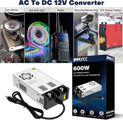 AC to DC Converter 12V SMPS,110V to 12V DC Converter,12 Volt Power Supply Max 60