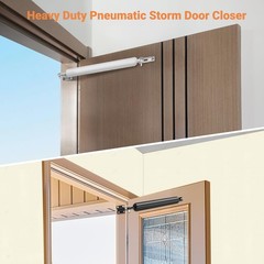 1 Pack White Heavy Duty Screen Door Closer Replacement for Storm Screen Doors
