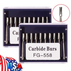 FG558 Carbide Burs FG 558 Bur #558 Friction Grip 100-10/PK 10-100PCS