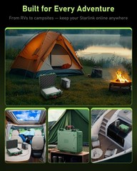 Starlink Mini Case,2026 New IP67 Waterproof Hard Carrying Case Green