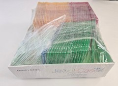 Memorex Multi Color Slim Jewel CD/DVD Cases Lot of 63 Pink Green Orange Blue