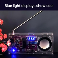 Digital Tube FM Radio Electronic Kit DIY Soldering Practice Kit 87.5MHz~108MHz